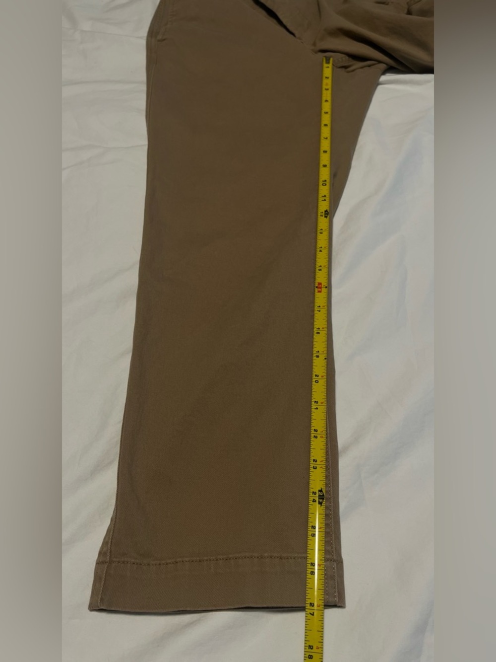 J. CREW Women’s Camel HIGH- RISE GIRLFRIEND CHINO Straight-Leg Pants Size 10 - Picture 13 of 16